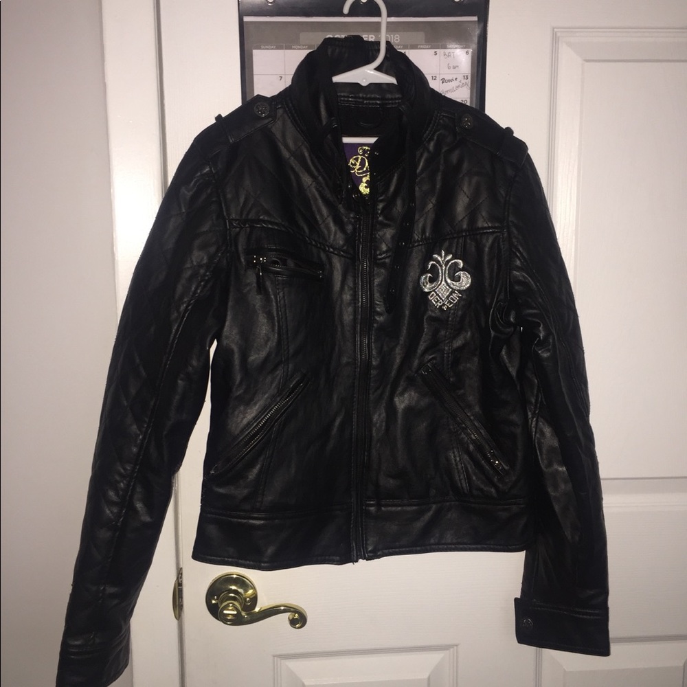 Leather Jacket With Fur Interior